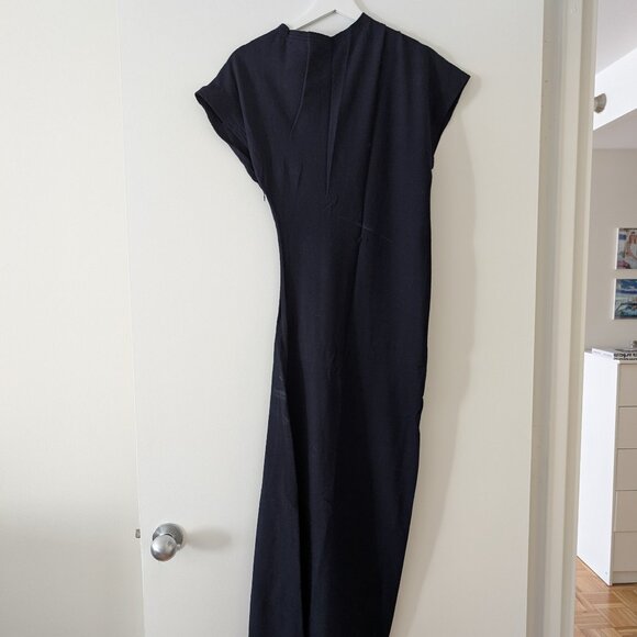 Zara Asymmetrical Wool Navy Dress Size S - Picture 1 of 2